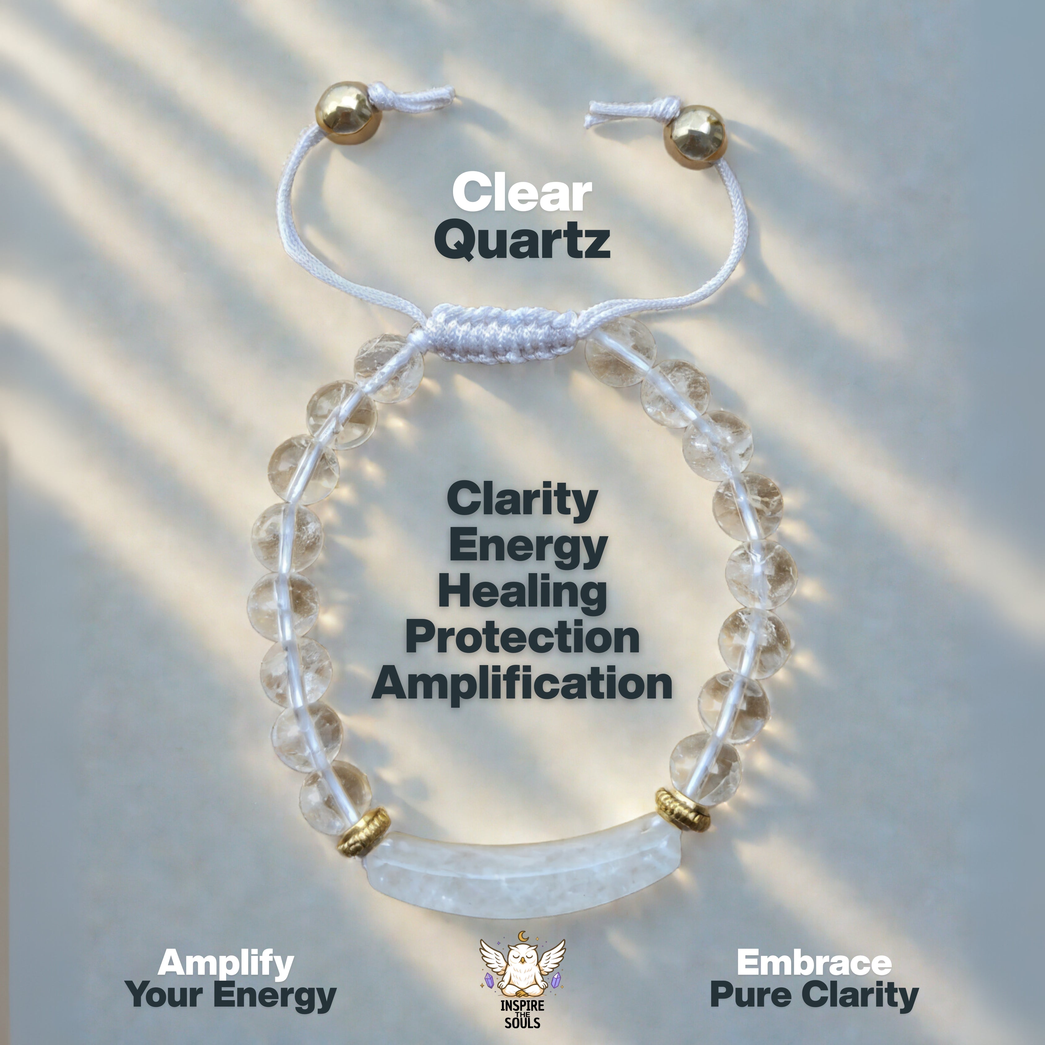 Crown of Light Clear Quartz Bracelet
