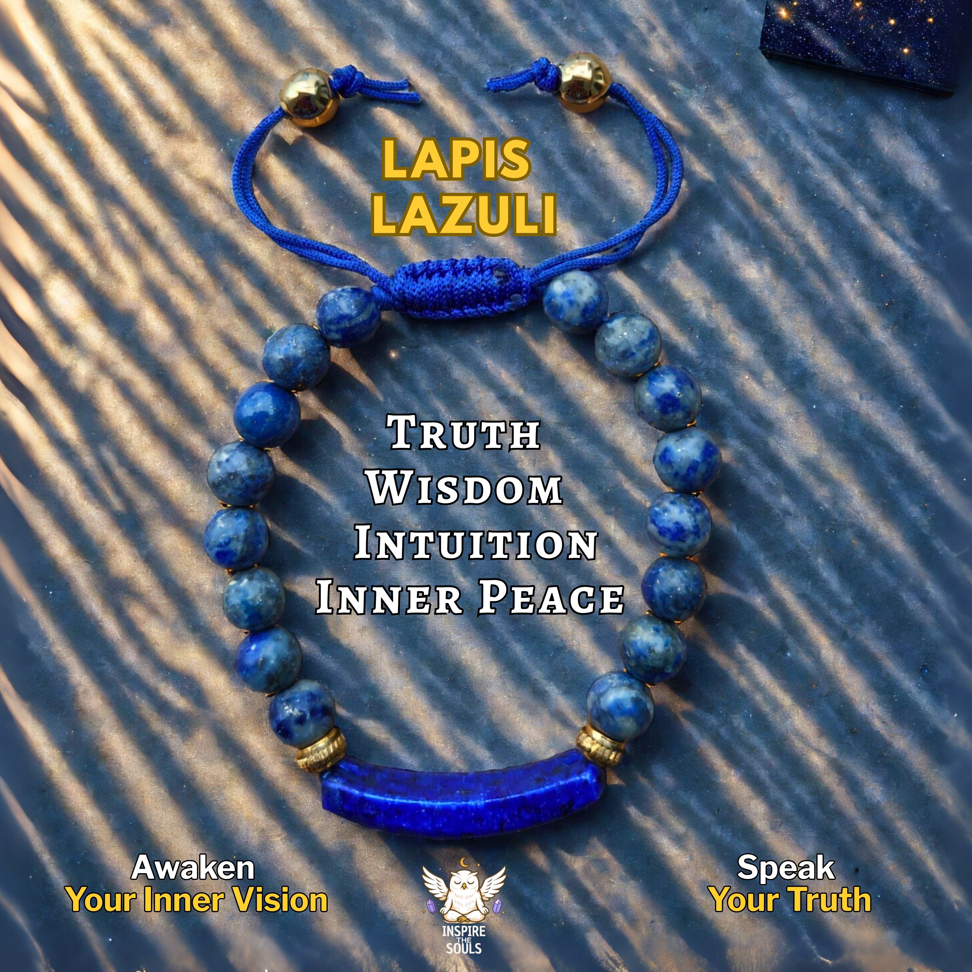 Ocean Wisdom Lapis Lazuli Bracelet