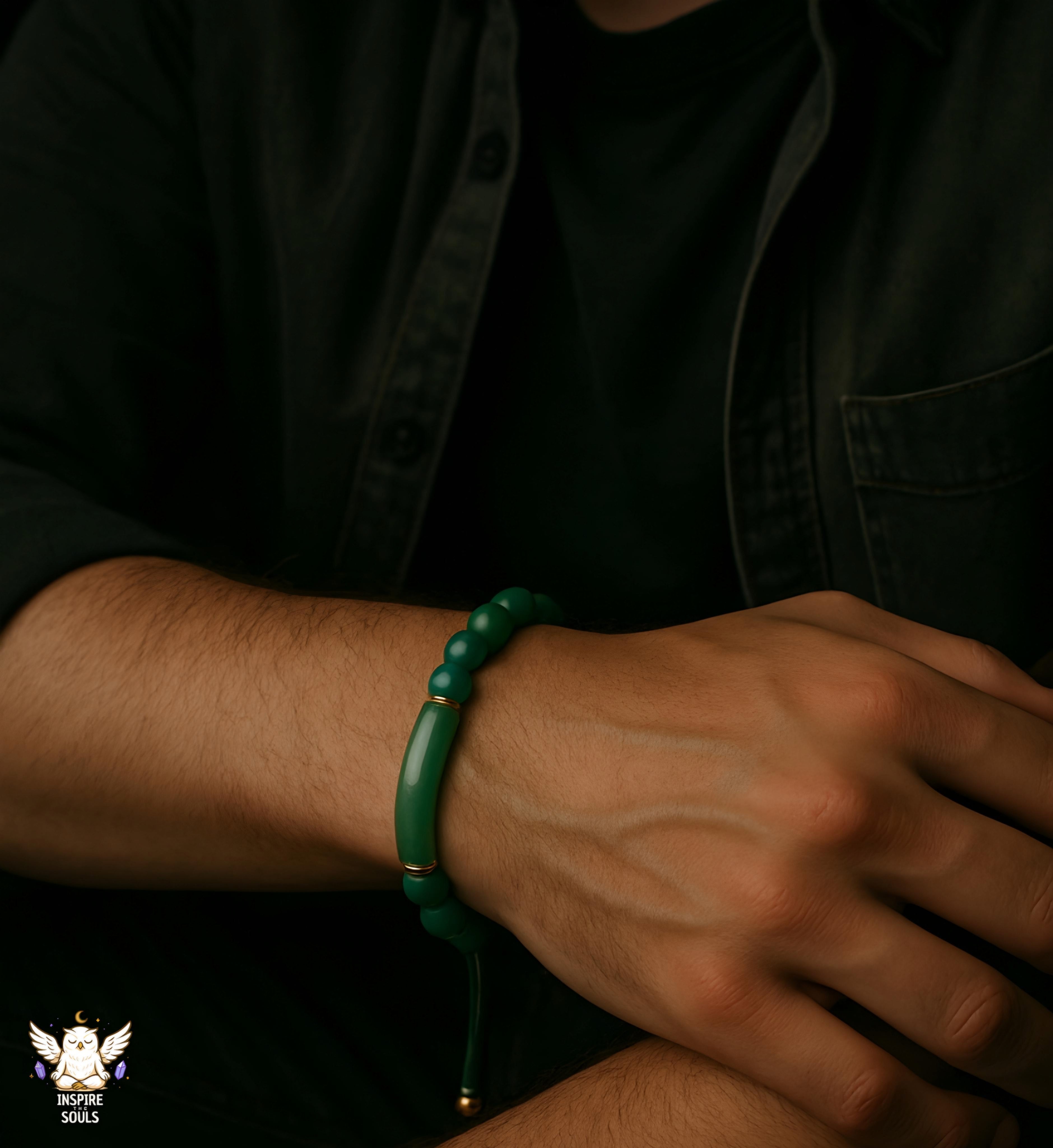 Green Grace â€“ Aventurine Bracelet | SoulStone Series